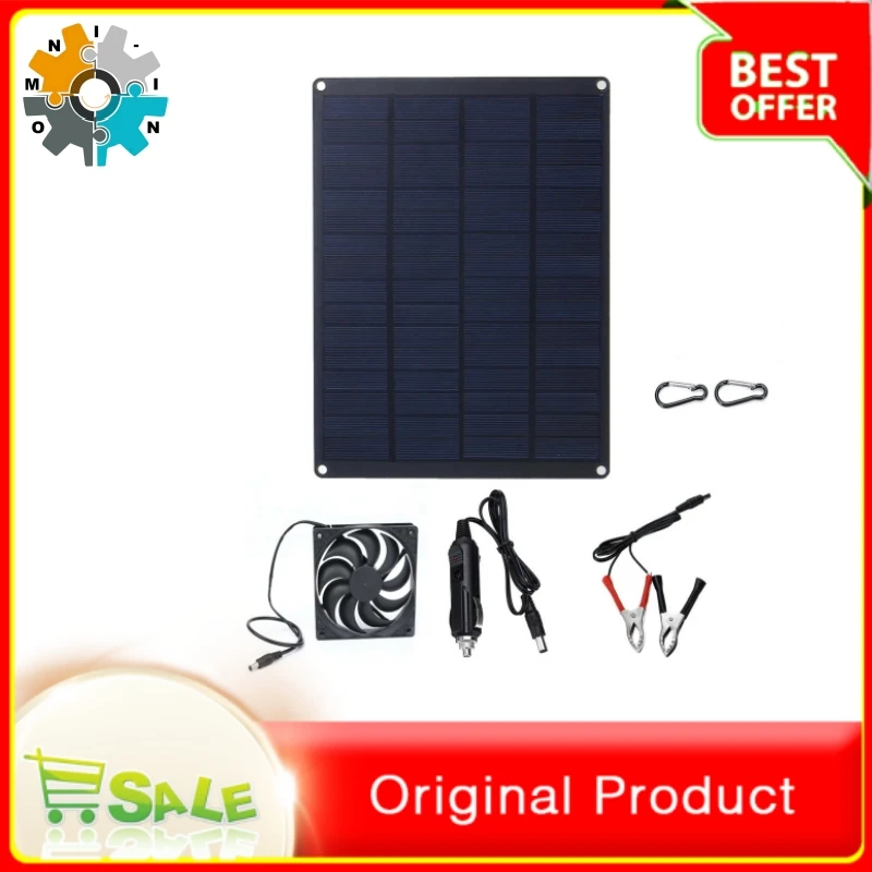 omni-in 10W solar panel and solar cooling fan kit, solar photovoltaic module