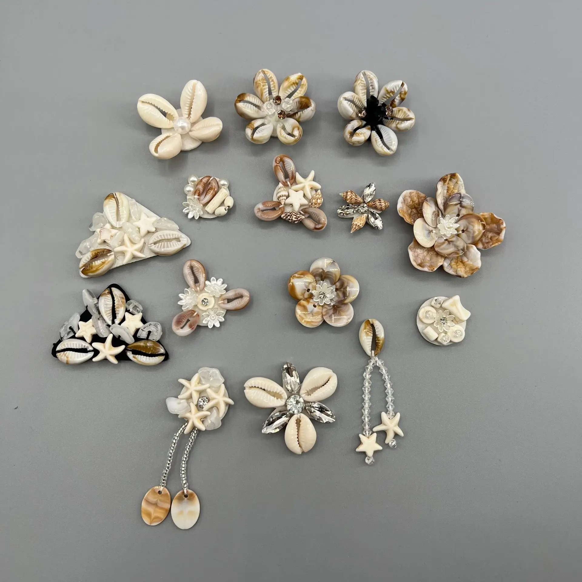 Beaded Shell Conch Series Fashion Embellishment for Clogs Shoes DIY Clothing Accessory for Handmade Beaded Buckle Premium