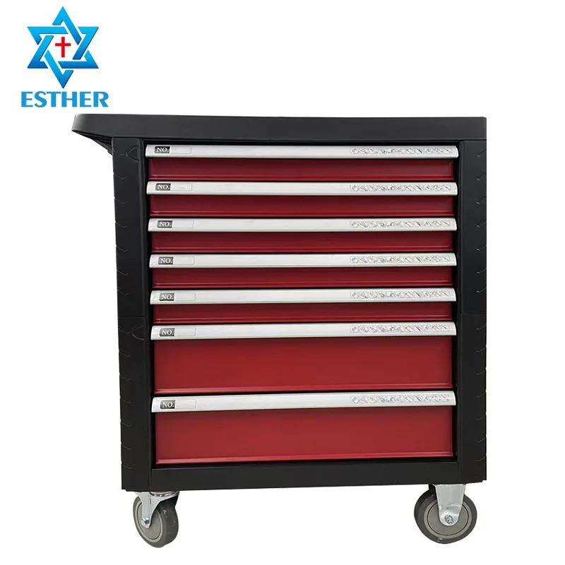 AIROW Mobile tool cart,  trolley with drawers 7, cart with tools, hardware cabinet