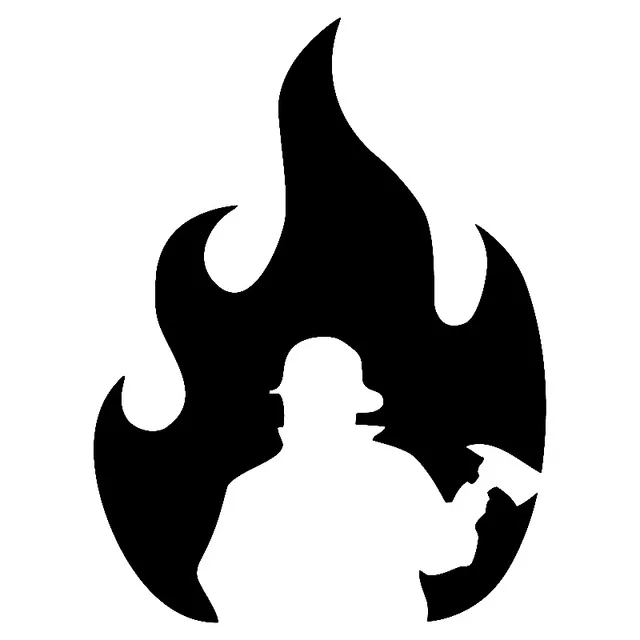 

14.1cm*18.8cm Delicate Proud A Breakthrough In The Fire Fireman Vinyl Bright Car Sticker Decal Pattern