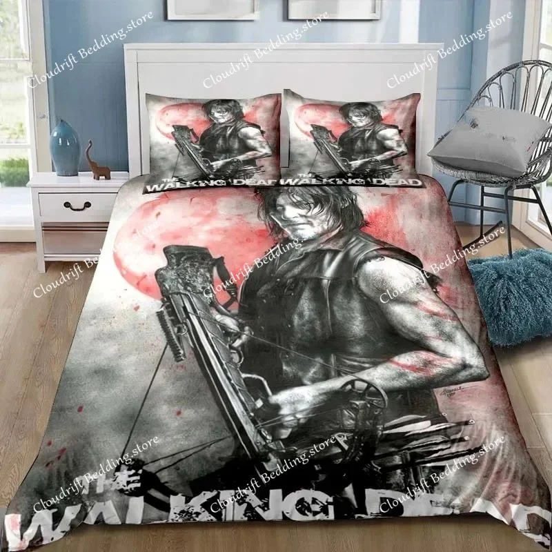 Duvet Cover Pillowcase The Walking Dead Bedding Set Adult Boy Girl Bedroom Decoration Children Gift Single Double Size