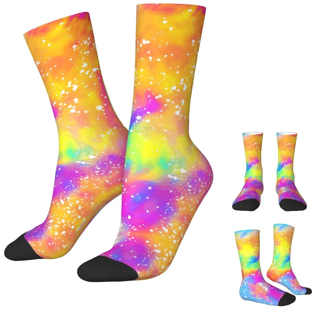 

Носки Rainbow Dye, мужские и женские модные полиэстеровые носки Yaoi Lgbt, хип-хоп, весна, лето, осень, зима, средние носки-трубы, подарок