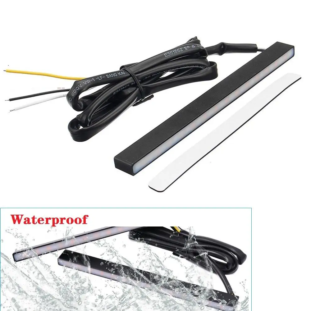 

12v 29led Two-color Sequential Turn Signal Led Lights Car Daytime Running Lights Styling Fog Lamp Modified Parts Drop Shipping