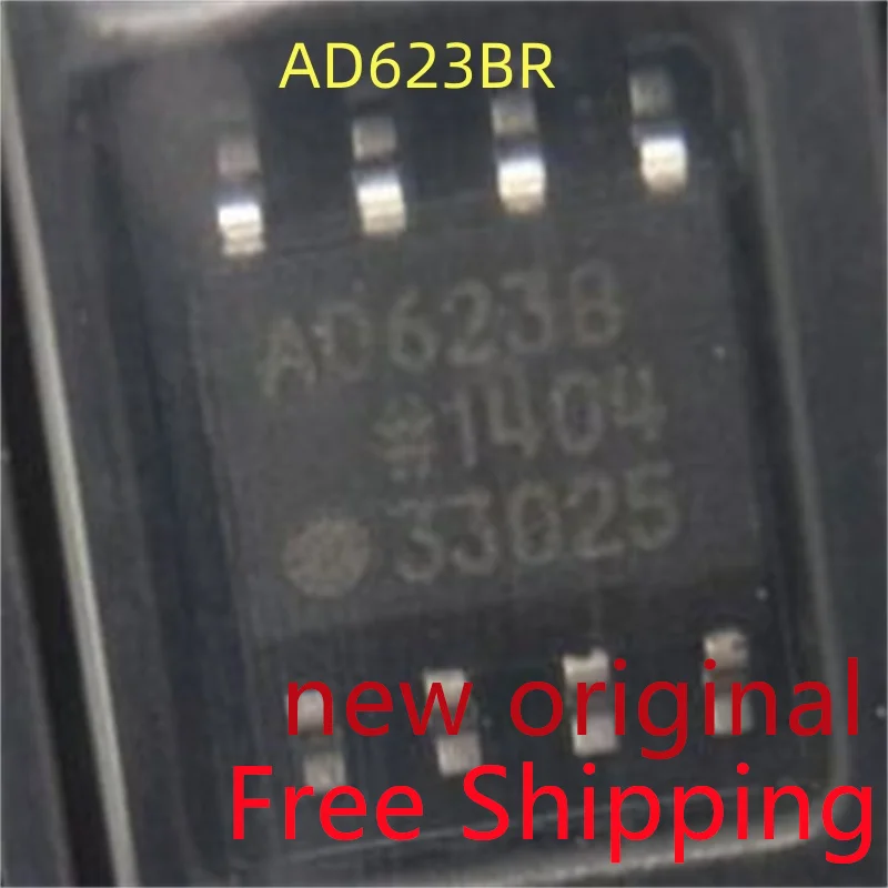 5piece AD623 AD623B AD623BR AD623BRZ Patch SOP-8 Instrument amplifier chip Brand New Original