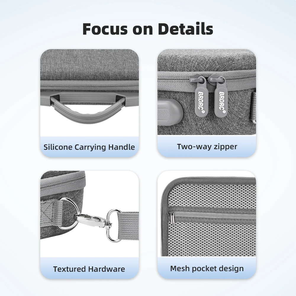 Чехол для хранения BRDRC, сумка для DJI Action 5 Pro/Osmo Action 4, защитные аксессуары для камеры, портативный дорожный чехол, сумка