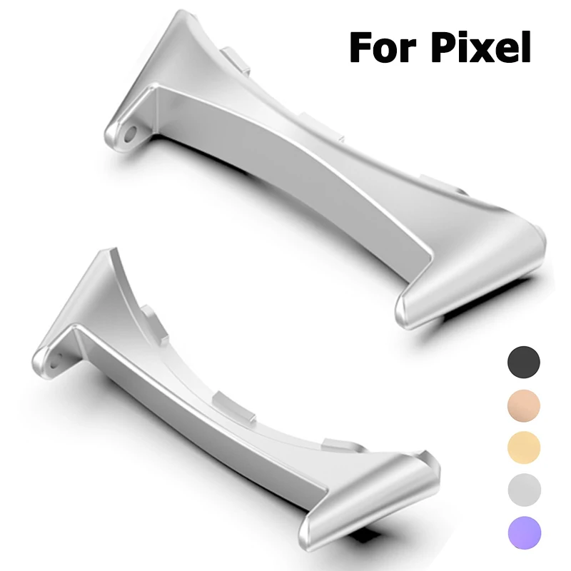 1Pair Adapter Connector For Google Pixel Watch Bracelet stainless steel metal plug 20mm Stainless Steel Leather Band Wholesale