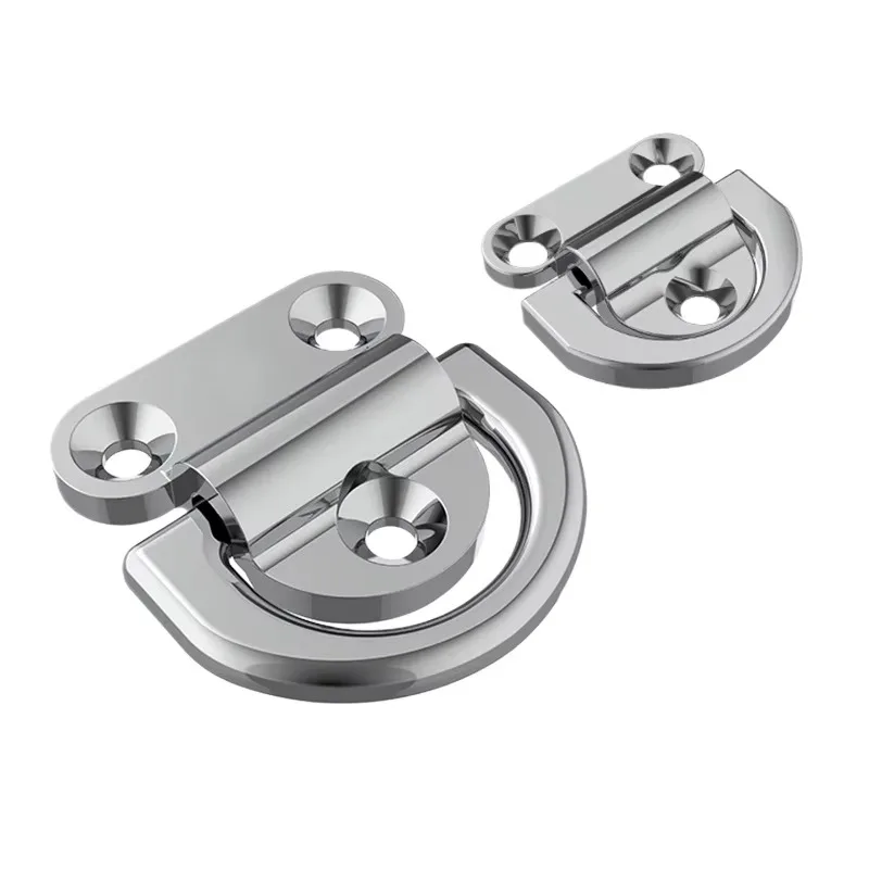 316/304 Stainless Steel Heavy-Duty Rope Binding Device, Rope Tie Ring, Yacht Binding Ring, D-Shaped Ring, Marine Hardware 2