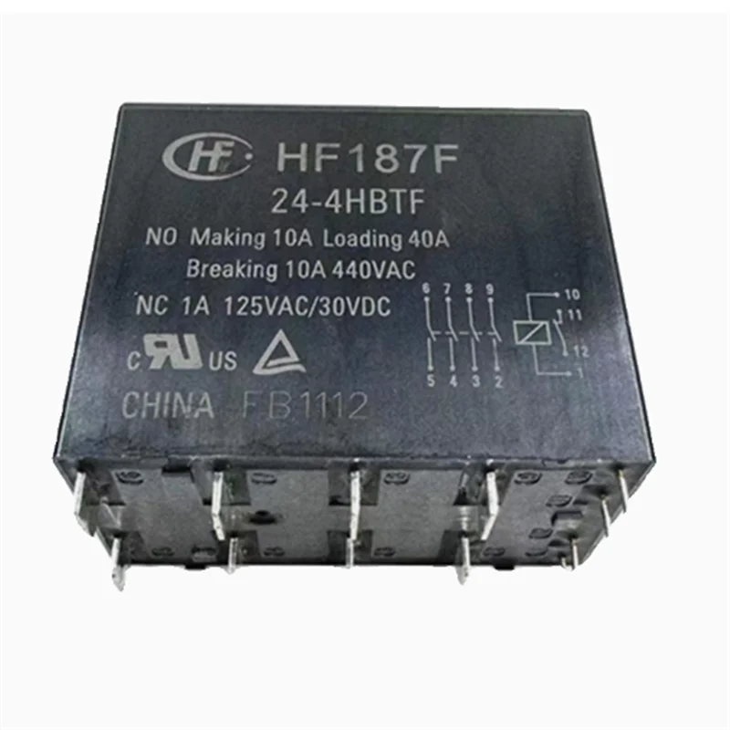HOT NEW HF187F 24-4HBTF  HF187F 244HBTF 24VDC DCV24 24V 40A 12PIN relay