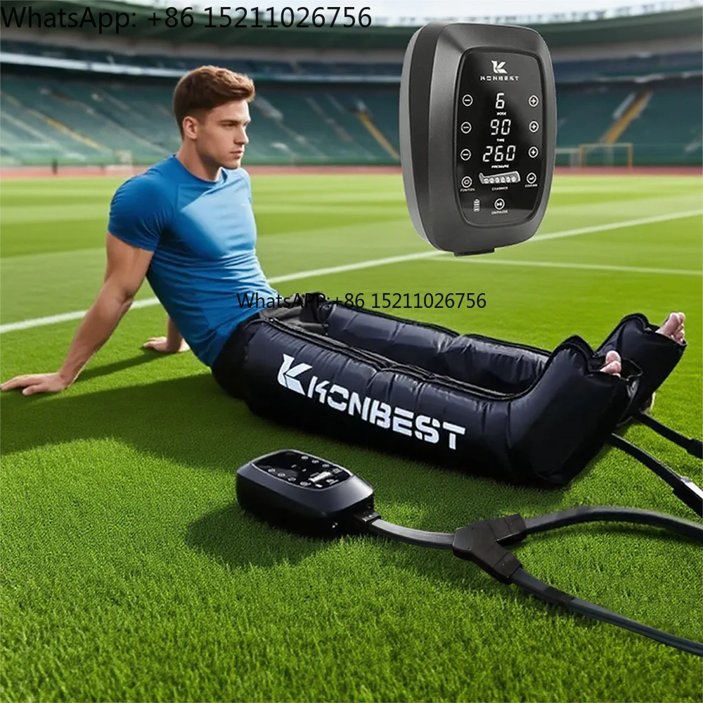 6 Chamber Air Recovery DVT Pump Machine Compression Boots Air Massage Pressotherapy Full Leg Massager