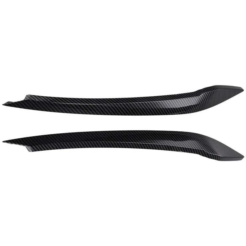 Ingenious-Car Headlight Eyebrow Molding Trim Sticker For VW Polo 2019-2022 Lamp Eyelids Decorative Strips Lid Cover