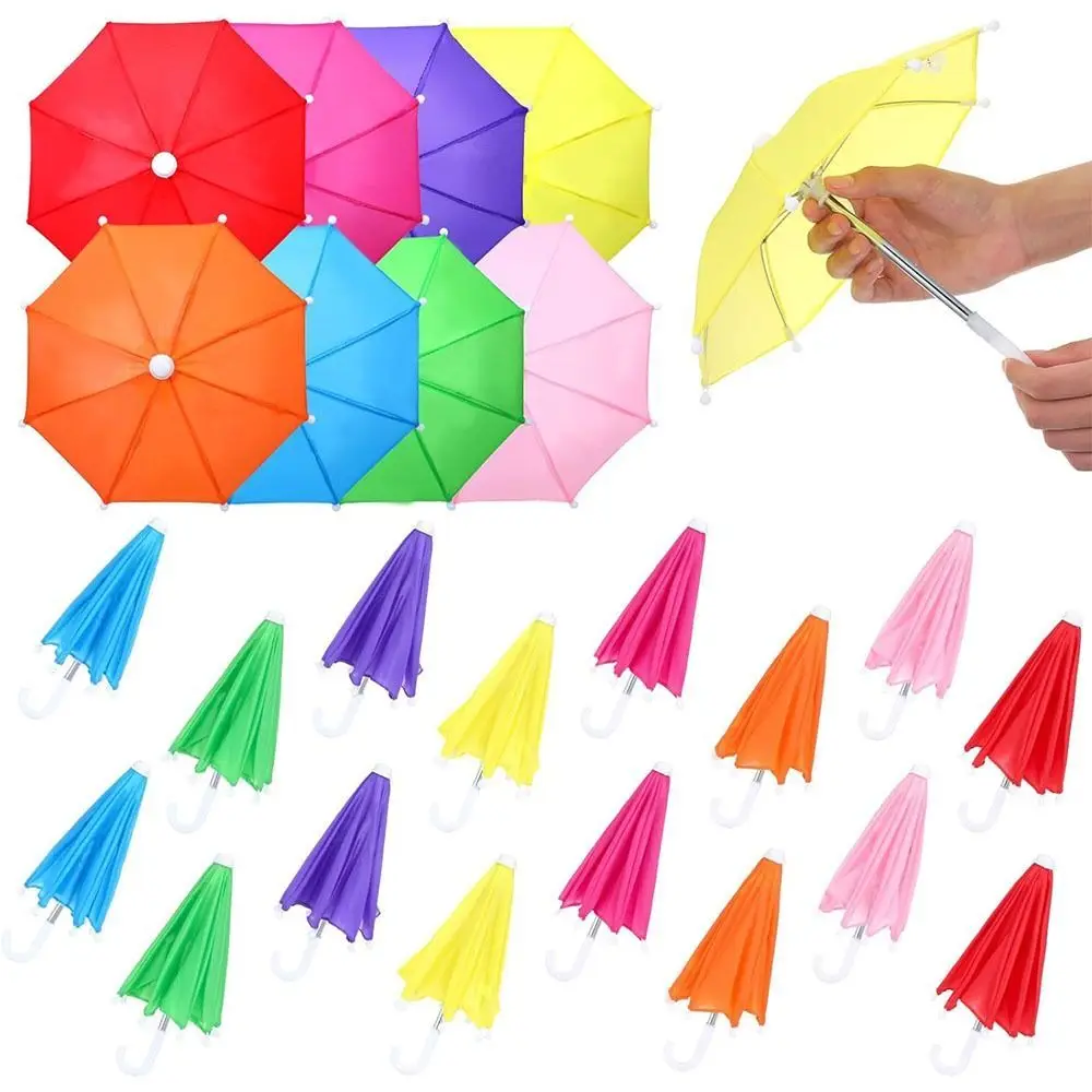 

Portable Adjustable Doll Decorative Umbrella Thickened Funny Doll Rain Gear Cute Kids Toy Umbrella Home