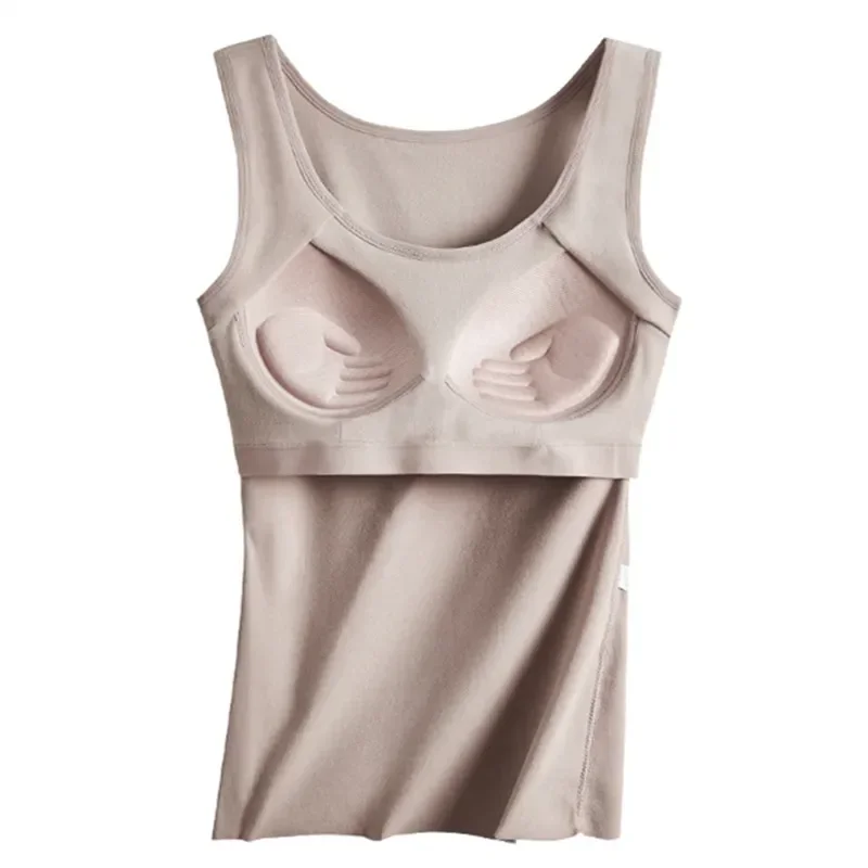 Women Camisole Winter Warm Thermal Underwear Tube Tops Sexy Tank Top Female Self-Heating Camis Vest Sleeveless Soutien Gorge