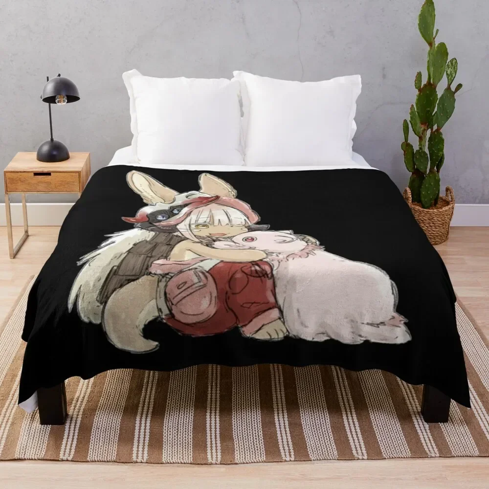 Made in Abyss Anime Classic Throw Blanket Flannel Fabric Camping Warm christmas gifts Blankets