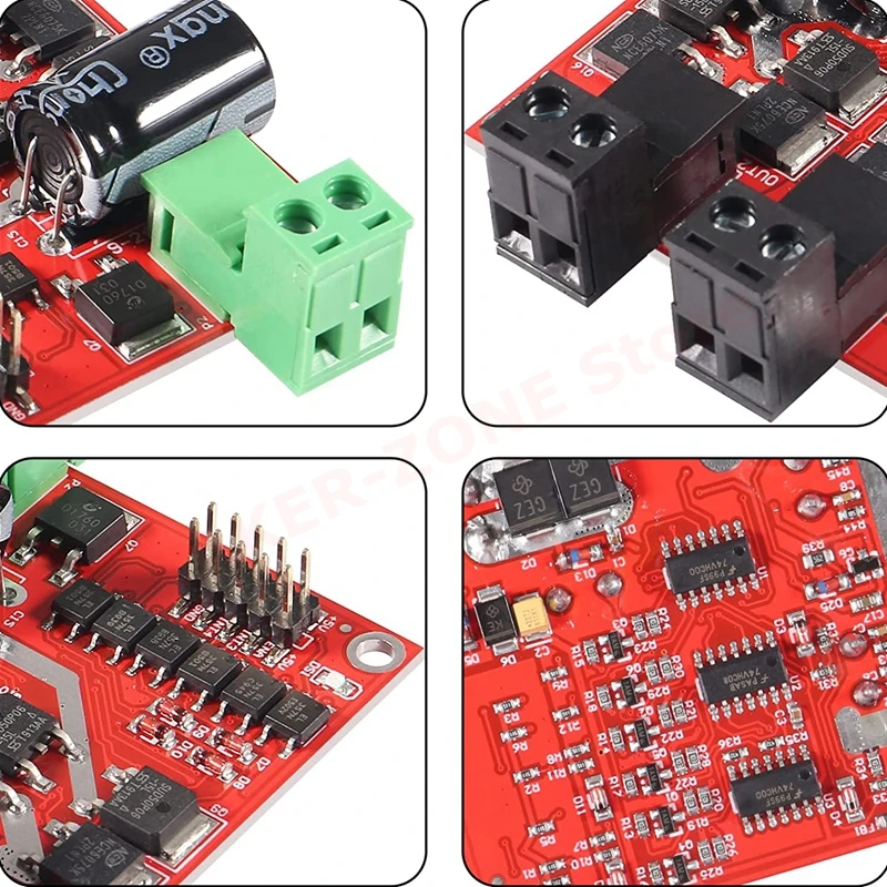 L298 DC Motor Driver Module 160W 7A 12V 24V Dual H Bridge Motor Speed Controller DC 6.5V-27V PWM Motor Regulator Board Module