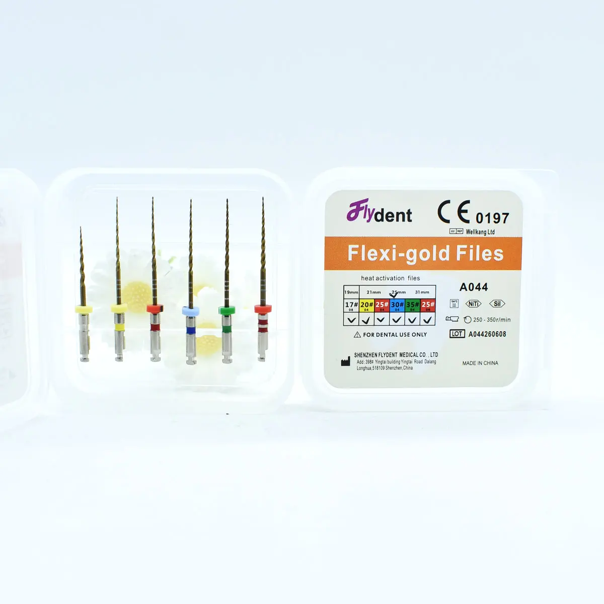 Dental  Pro-Flexi Files  Instrument Heat Activation Gold NiTi Can Bend for Titainium Instrument Denta Tool