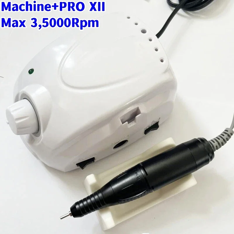 STRONG 210 MARATHON Champion-3 Control Box 65W 45000Rpm Handle Electric Nail Drill Polish Machine Manicure Nail Drill Set