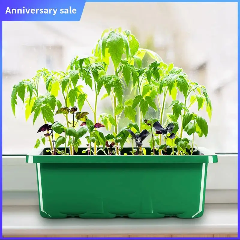 Seed Starting Tray Seedling Starting Tray Plant Starting Kit Mini Greenhouse Germination Kit For Seed Growing,12Pcs