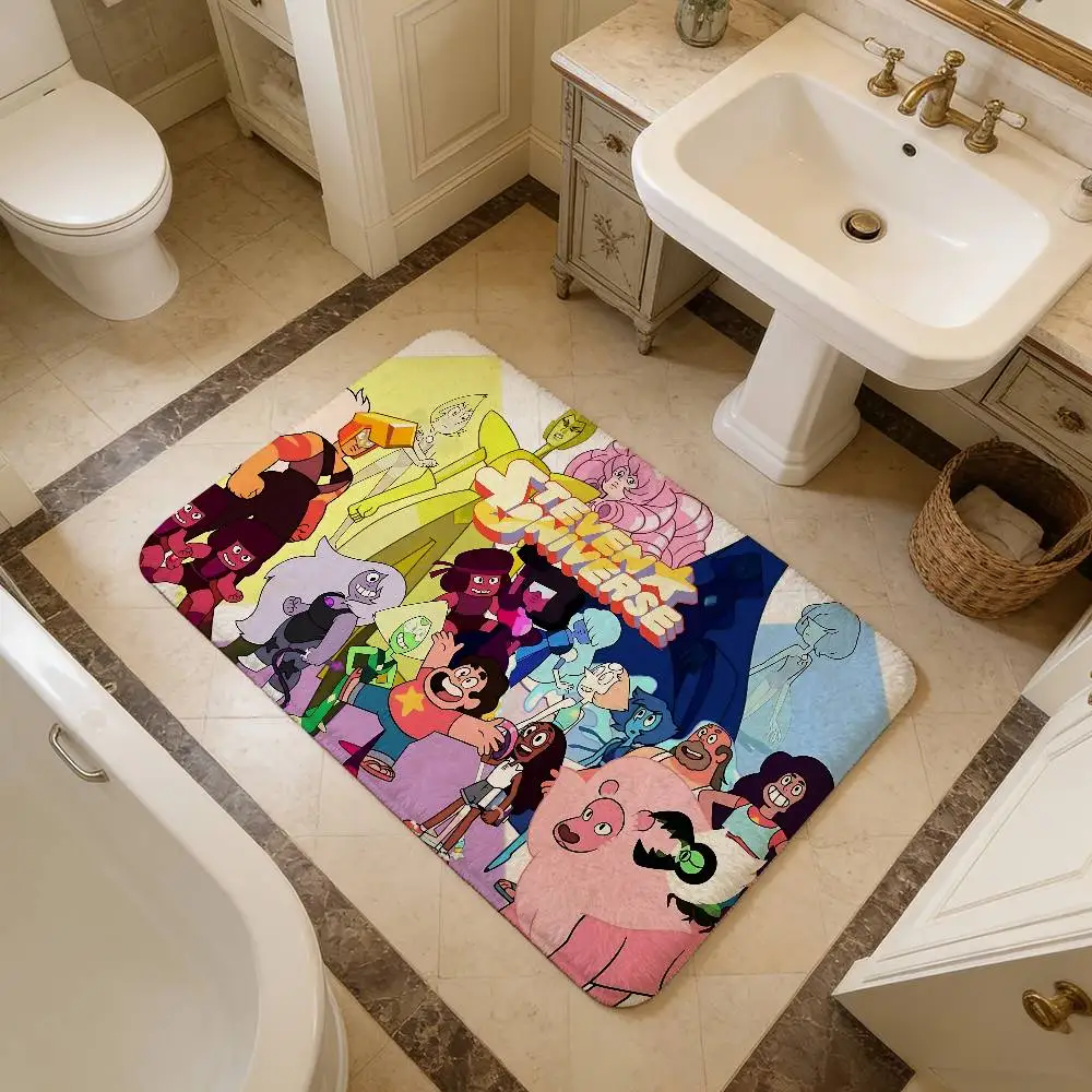 Animation S-Steven U-Universe Bathroom Mat Room Bedroom Decoration Balcony Anti-Slip Doormat Living Room Welcome Rug