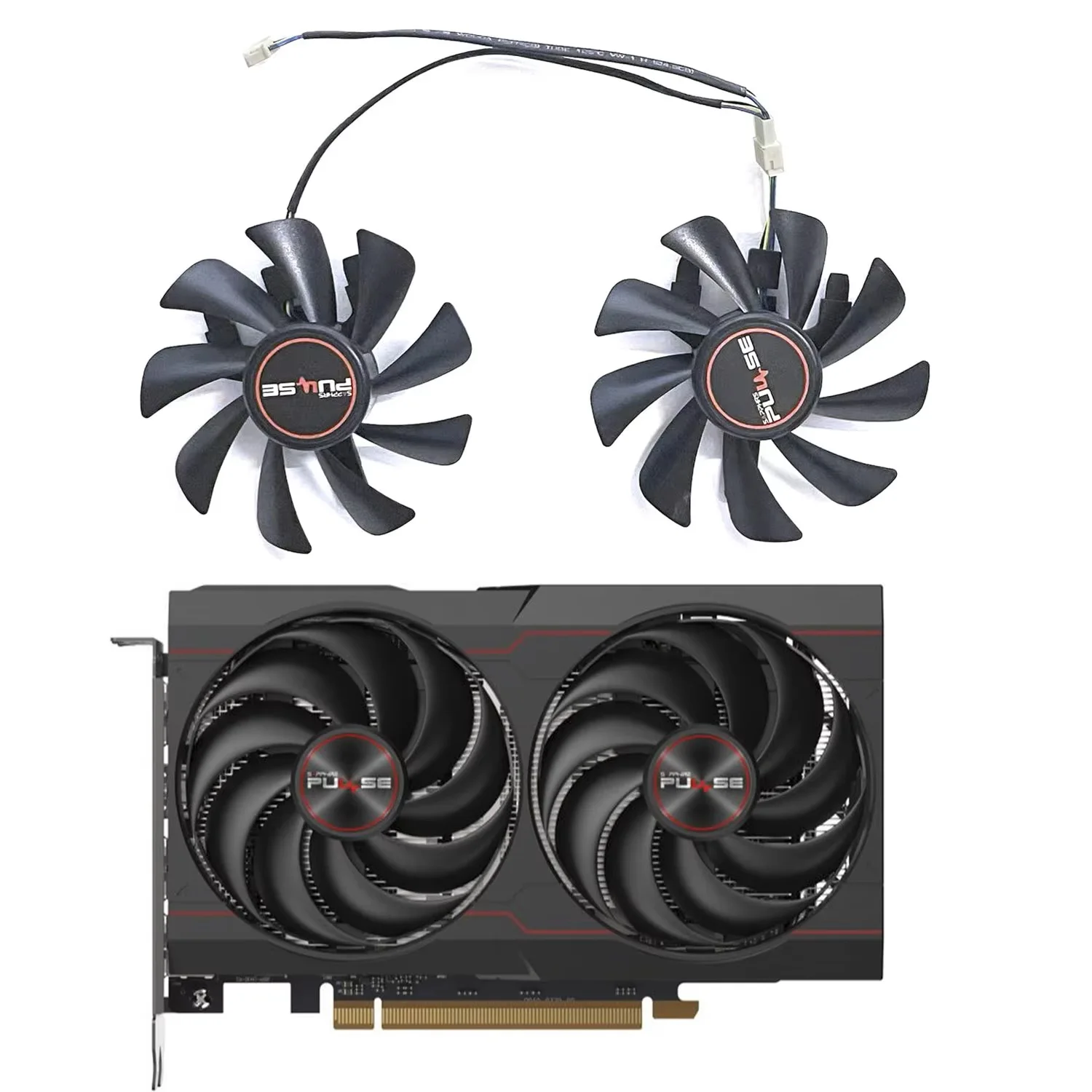 GPU fan 4PIN 85MM CF9010H12D suitable for Sapphire RX 6600 6600XT PULSE graphics card cooling fan