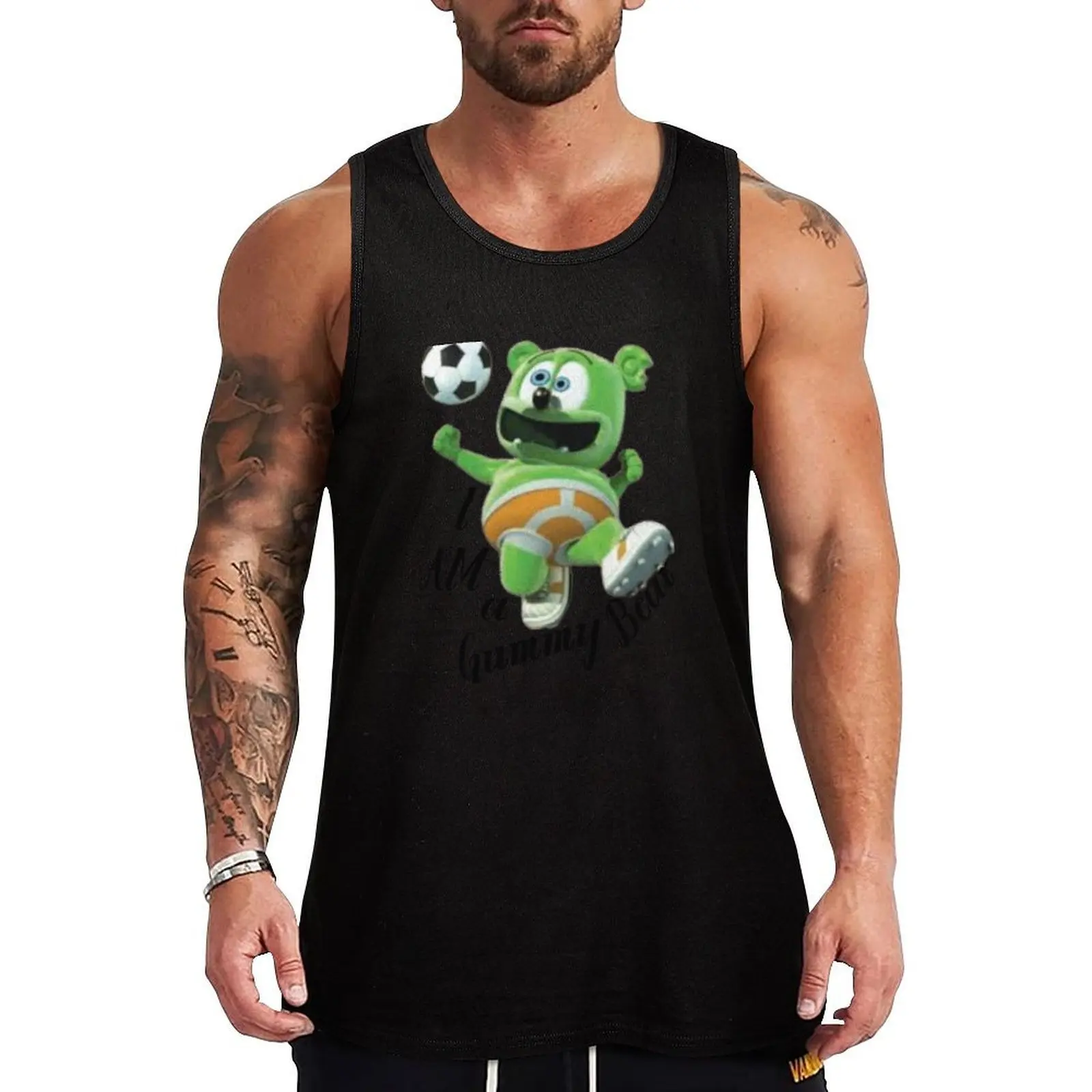 The gummy bear song . Tank Top Athletic Gym Tank Top Sleeveless Quick Dry Training