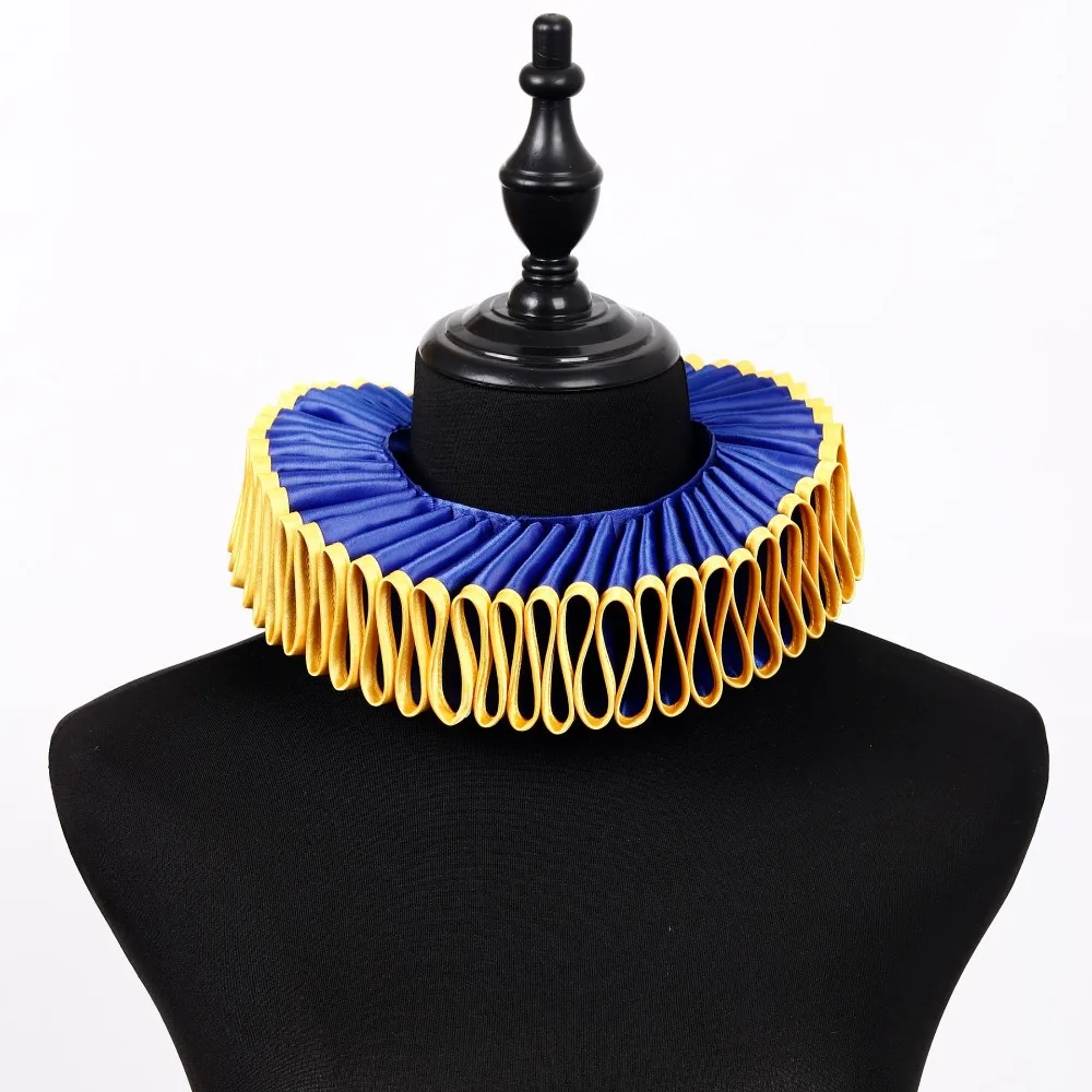 Collo staccabile di Halloween Colletto arricciato Costume vittoriano vintage Clown del circo Colletto con volant Opera retrò