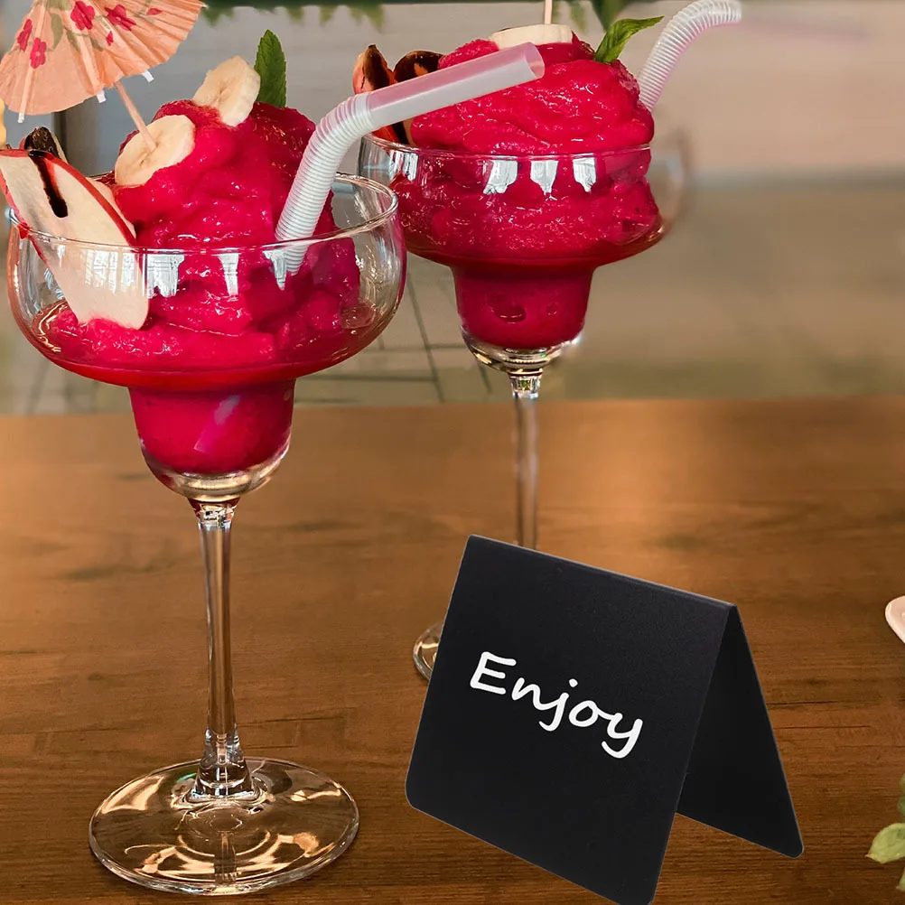 

1Set Blackboard Price Sign Small Reusable Desktop Chalkboard Sign for Table Numbers Food Labeling Party Buffet