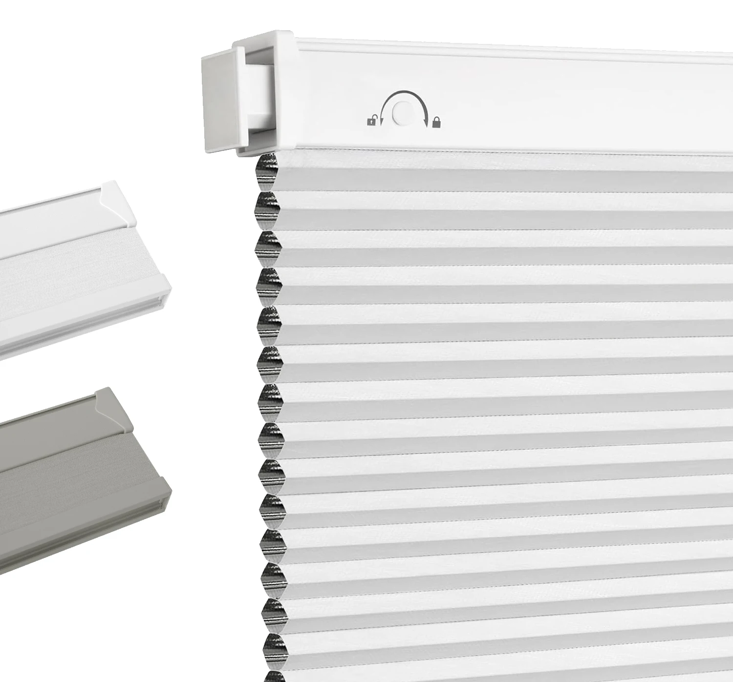 No Drill Cordless Cellular Shades, Blackout Honeycomb Blinds For Indoor Windows, Protect Privacy No Drill Blinds For Home, Door.