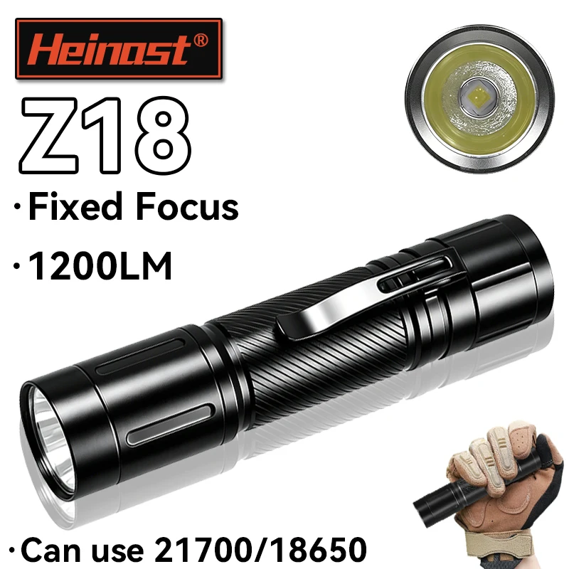 

Mini EDC Handheld Flashlight, High Lumens LED Pocket Torch with Clip, Super Bright for Camping Security Work & Emergency Use
