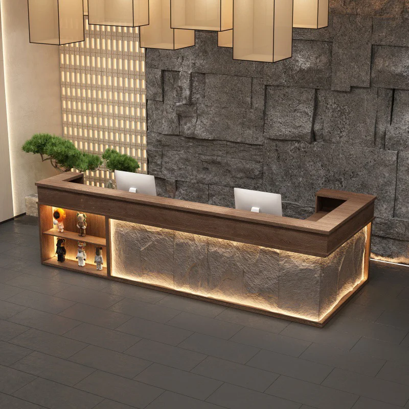 Beauty Spa Reception Desks Two People Vintage Luxury Salon Reception Desks Retail Store BestEmpfangs Theke Office Furniture