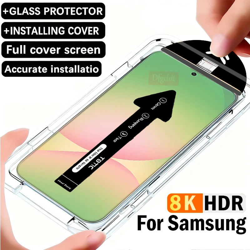 

8K Auto Installation Dust Free Tempered Glass for Samsung Galaxy A56 A55 A54 A53 A52 A52S A36 A35 A33 A32 5G Screen Protectors