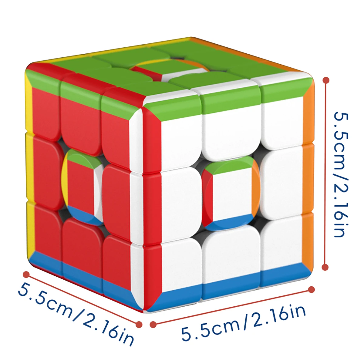 المكعب السحري 3x3x3 سريع تويست الأشعة فوق البنفسجية المطبوعة الملونة الإجهاد تخفيف لغز السلس المهنية سرعة لعبة لعبة للأطفال