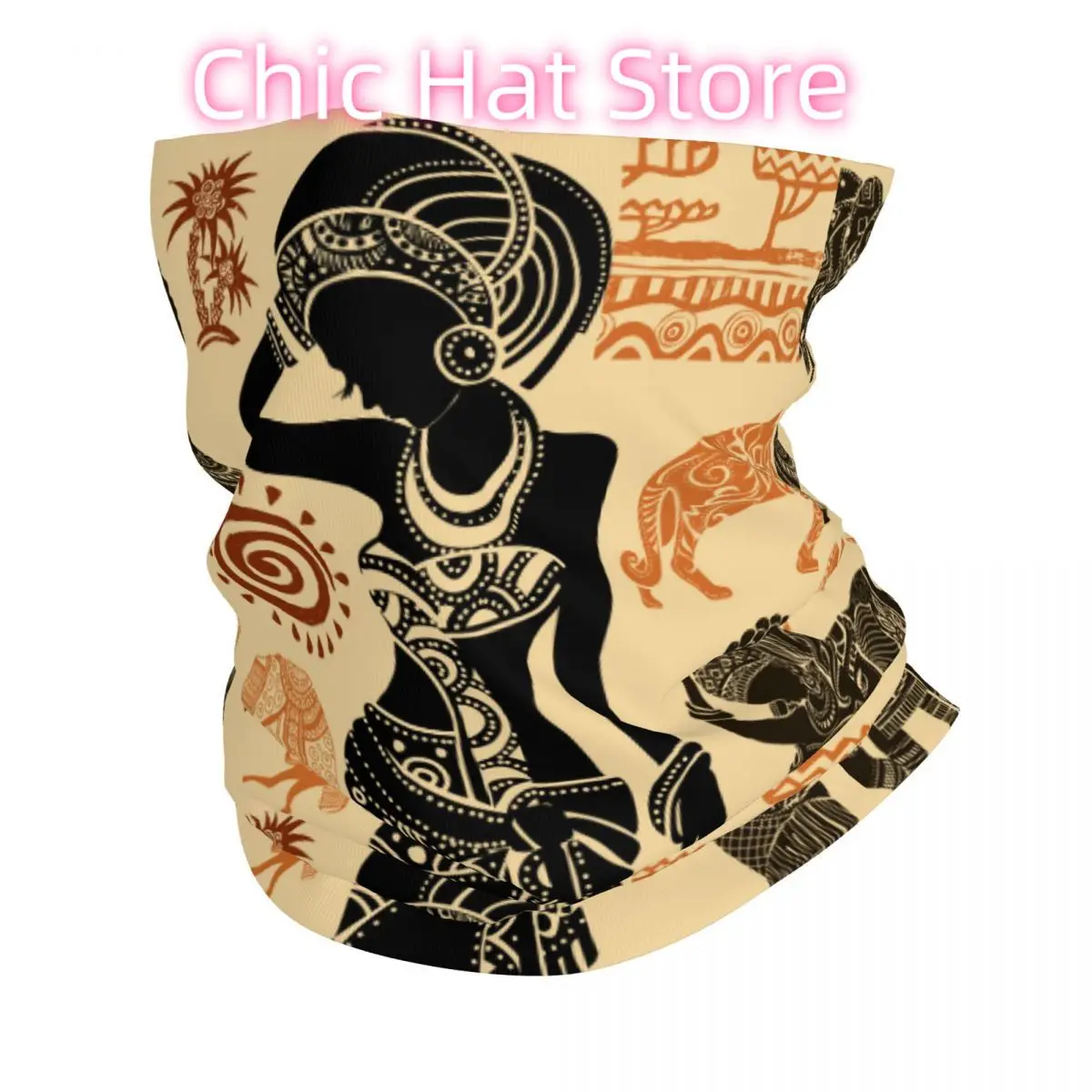 

Африканская женская бандана на шею, шарф, Балаклава, велосипедная, унисекс, для взрослых, дышащая