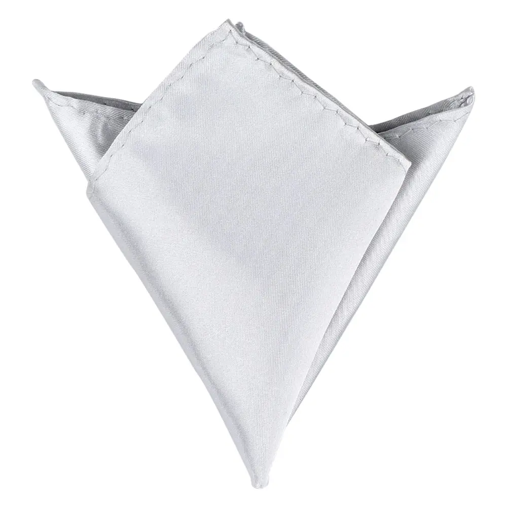 Fashion Formal Suit Plain for Wedding Dress Party Pocket Hanky Square Solid Men Hanky Pocket Square Silk Handkerchief