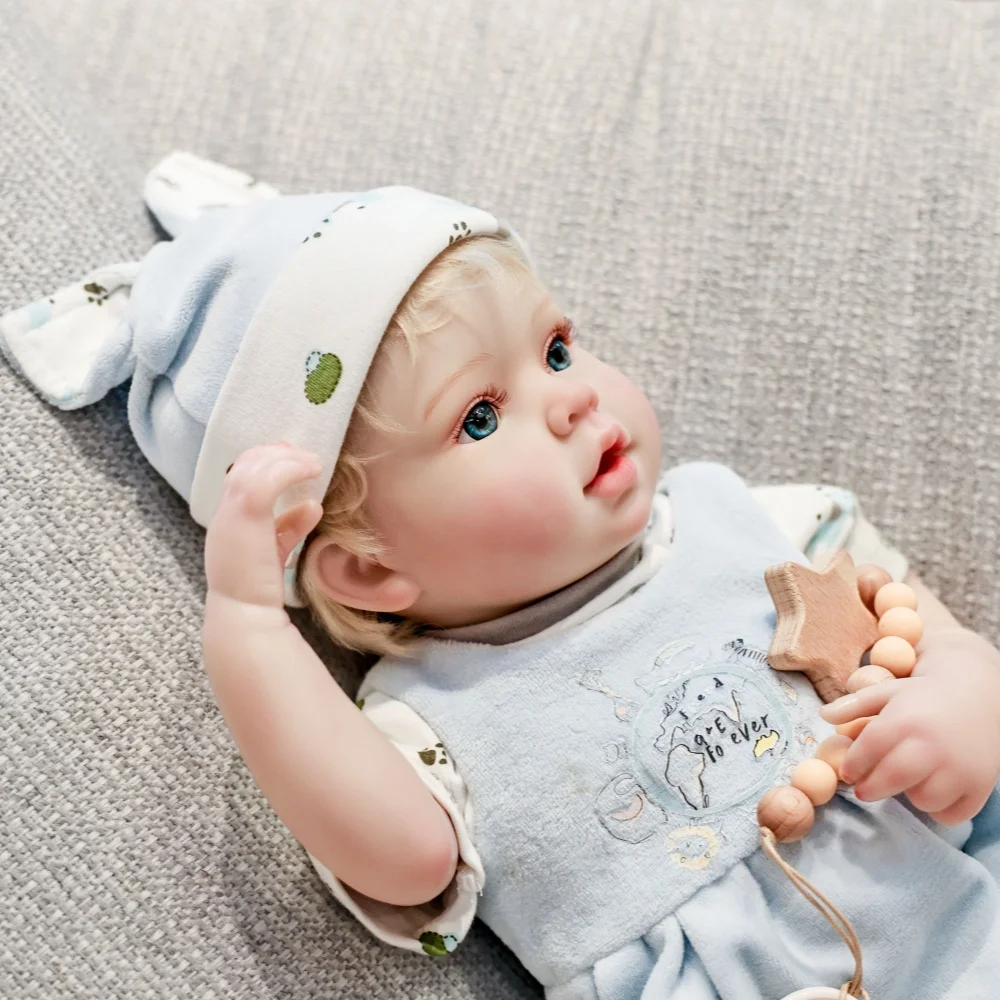 Original 20 inch Realistic Full Body Vinyl Reborn Baby Doll Poseable Limb Super Lifelike Collect Handmade Doll Kid Gift