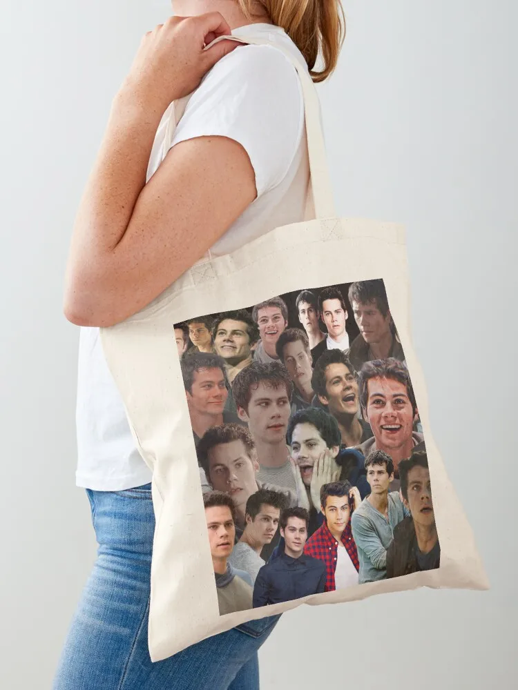 Dylan O'Brien Collage Tote Bag Shopper handbag ecological bags Fabric bag Canvas Tote Bag