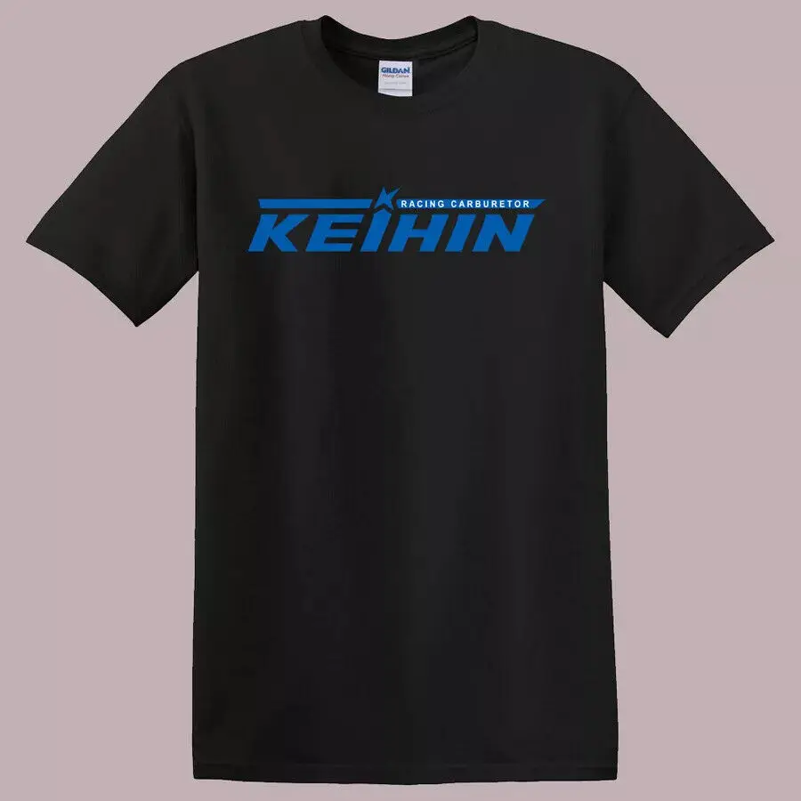 Keihin Carburetors Company Logo Men's Black T-Shirt Size S-5xl