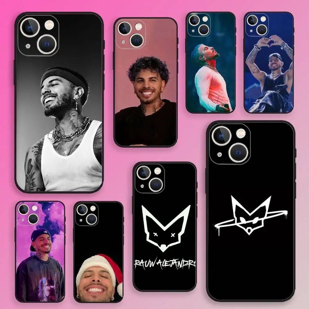 

R-Rauw A-Alejandro Phone Case For iPhone 16,15,14,13,12,11,Plus,Pro Max,XS,X,E,SE,Mini Soft Silicone Black Cover