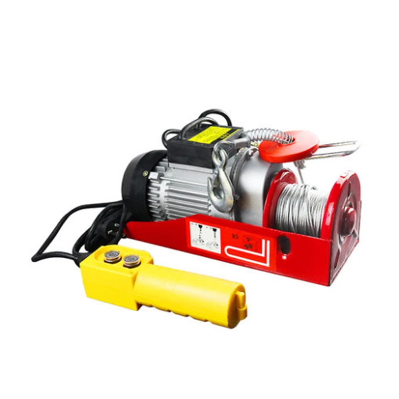 

Hot Sale 500kg Micro Electric Hoist Lifting Hoist Small Wire Rope Crane Hoist With Remote Control Winch Small Lifting Equipment