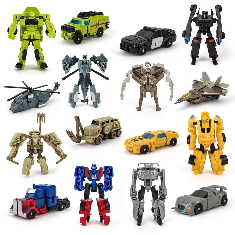 Children's Puzzle Toys Simulation Deformation Robot Car Toy Model Desktop Ornaments Fun Robot Car Series Boys Birthday Gifts