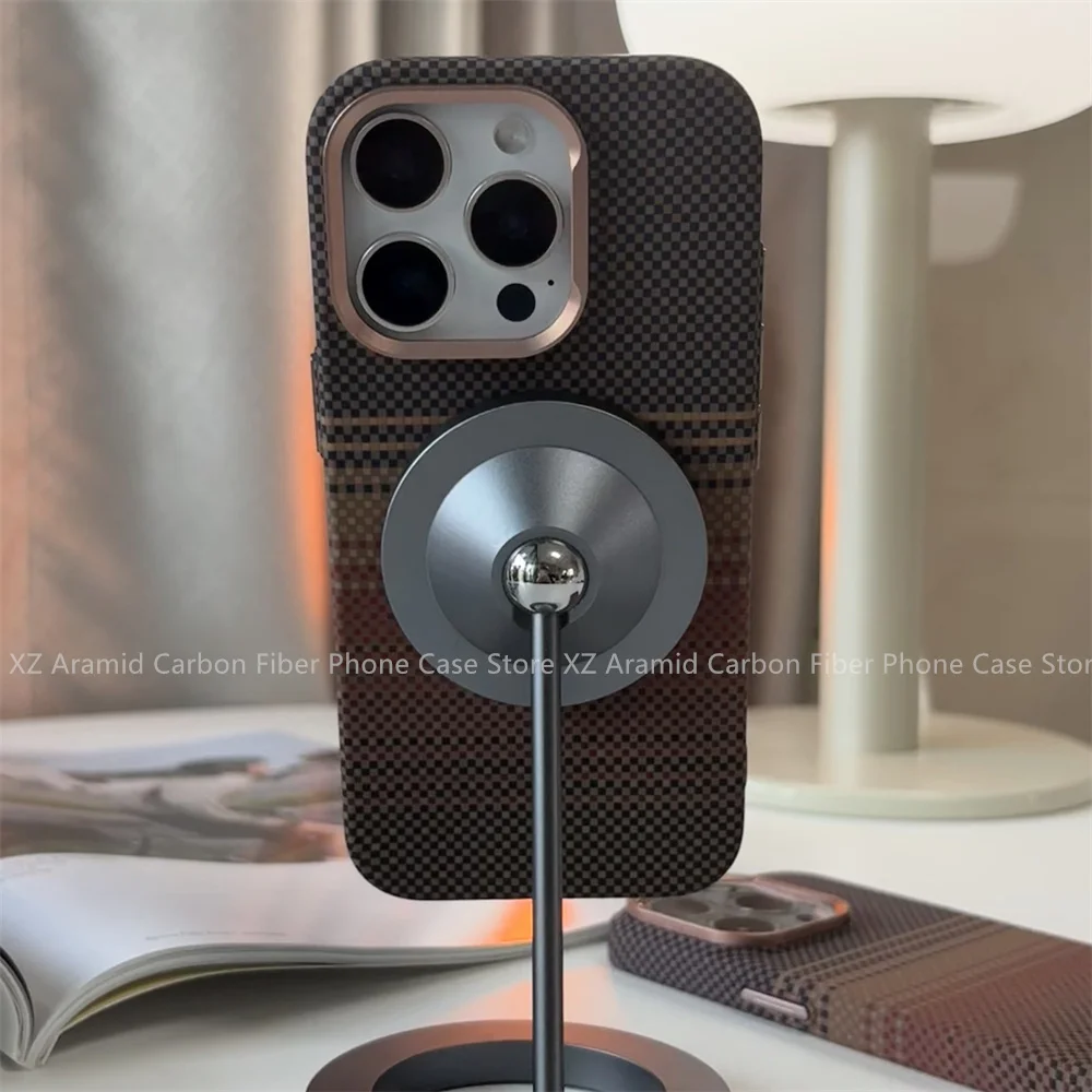 Aramid Carbon Fiber Pattern Cover for iPhone 14 Pro/15 Pro/16 Pro/15 Pro Max Carbon Texture Case for iPhone 16 Pro Max Cover