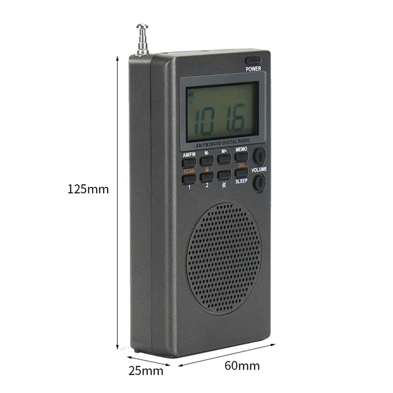 

Портативное FM/AM-радио, компактный карманный радиоприемник Walkman