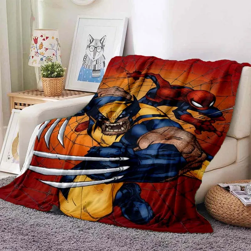 Cartoon X-Men: Wolverine coperta soggiorno camera da letto copridivano coperta morbida e confortevole flanella coperta per bambini