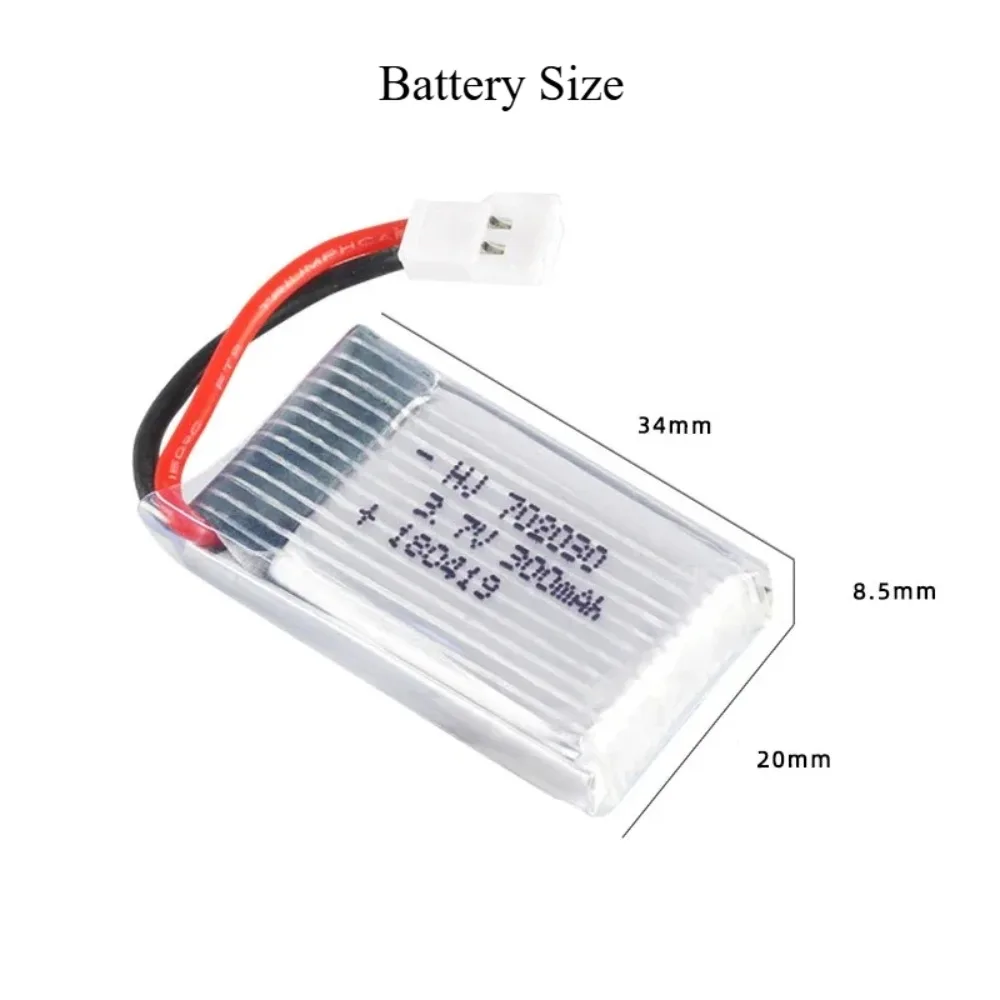 3.7V 300mAh Lipo Battery U816 F180 E55 FQ777 H107 X11C FY530 Remote Controlled Aircraft Drone Batteries UAV Battery Charger