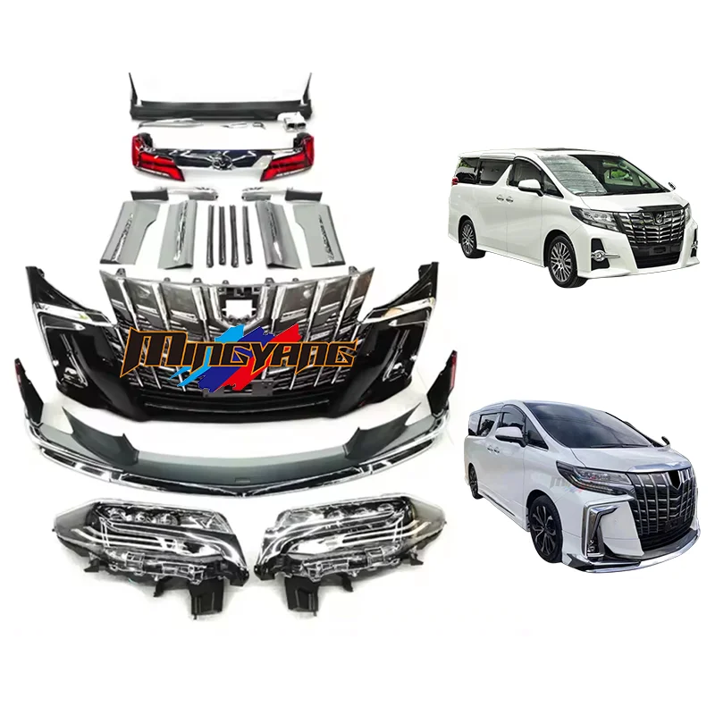 

Modification High Quality PP Plastics Alphard 30 Facelift Conversion Car Bumpers Bodykit for Alphard Body Kit Upgrade 201