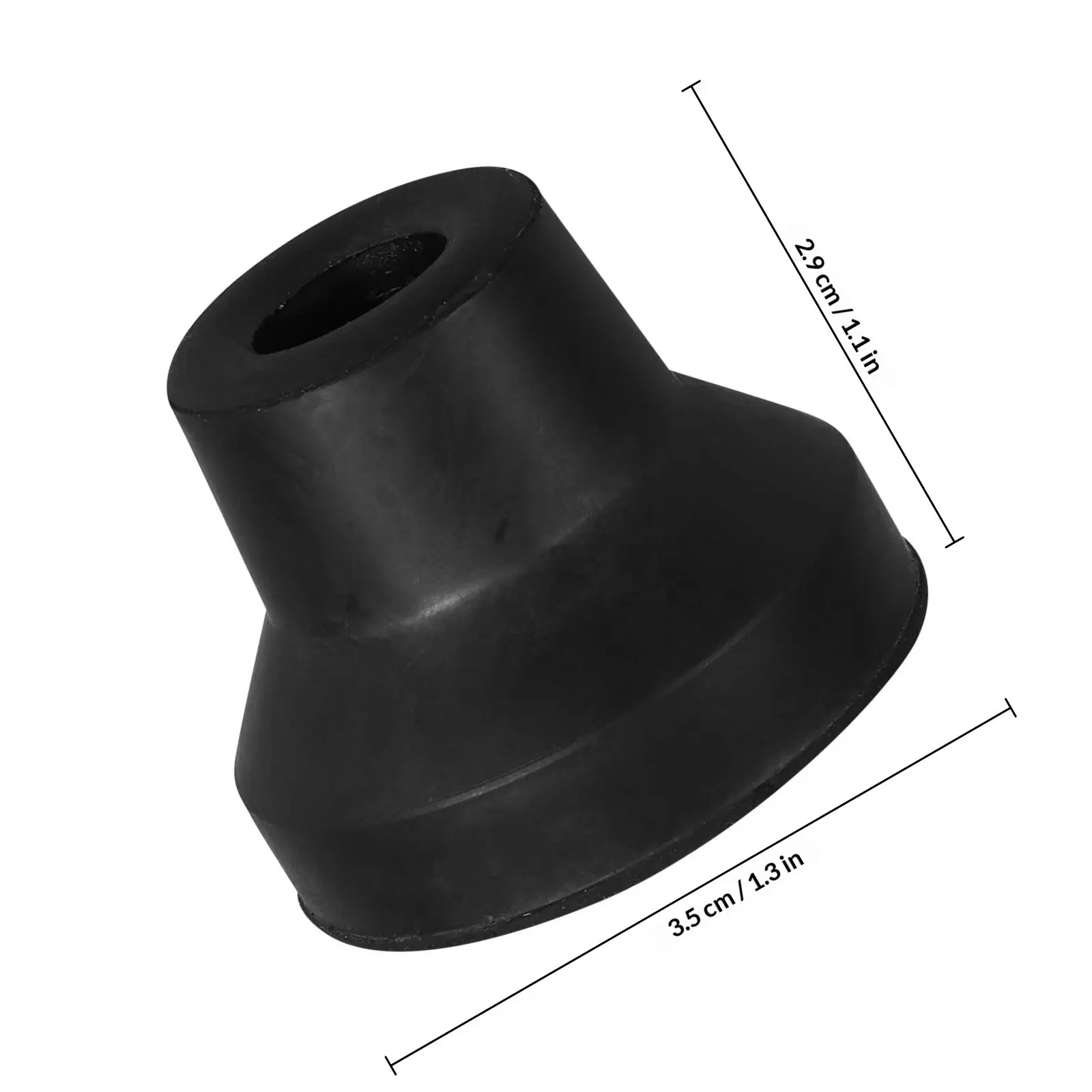 4Pcs Sturdy Rubber Walking Cane Tips Four-Legged Design Extra Stability Indoor Outdoor Use Non-Slip Crutch Replacement Tips
