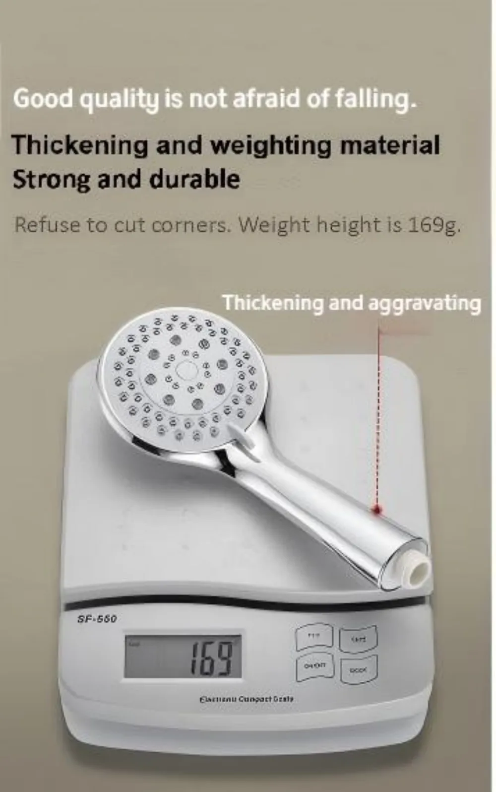 Large Outlet Pressurized Shower Nozzle Super Powerful Rainfall Single Head Bathroom Shower Strong Water Flow