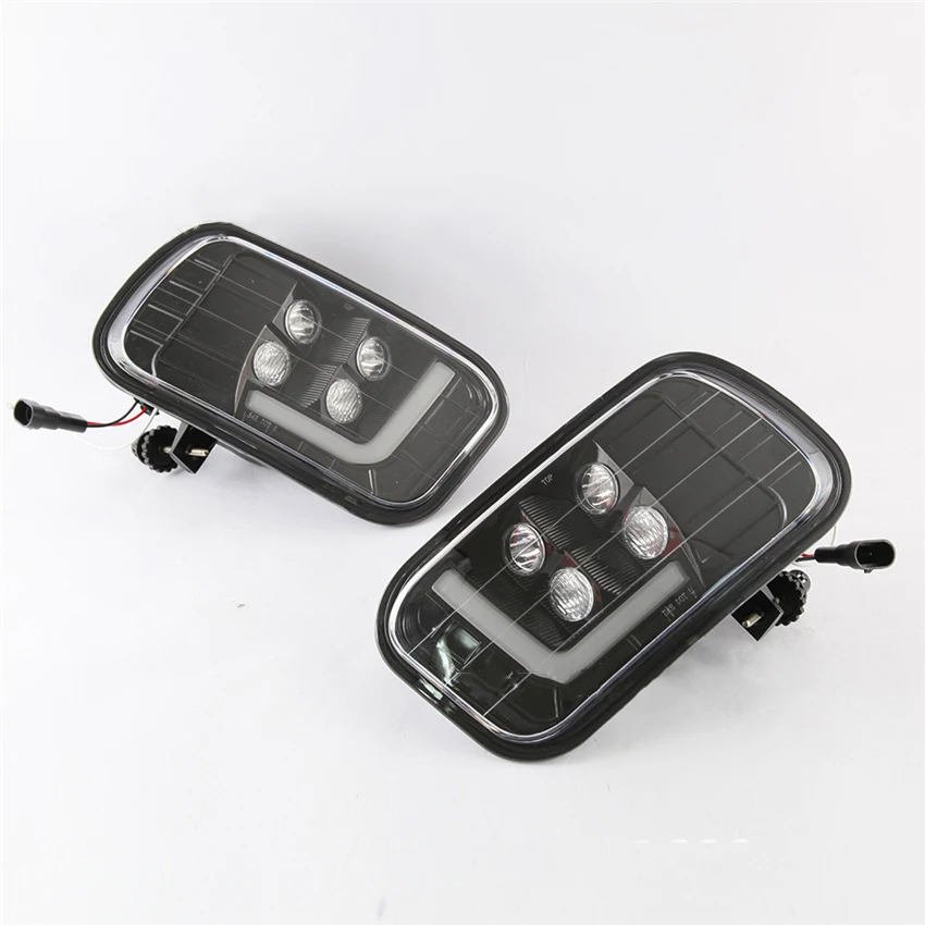 1 Pair Car Front Bumper Driving Lamp Assembly For Dodge Ram 1500-2500 Pickup 2009-2012 Car LED Fog Light Daytime Running Light
