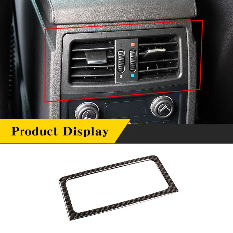 

For BMW 5 Series E60/E61 2004-2010 Car Soft Real Carbon Fibe Rear Exhaust Air Outlet Cigarette Lighter Panel Car Accessories