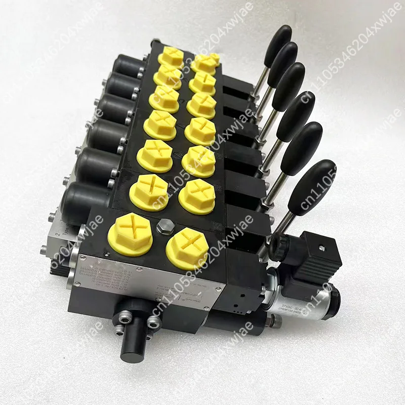 Custom Knuckle Boom Crane Proportional Control Valve 6-Spool Electro-Hydraulic for Truck