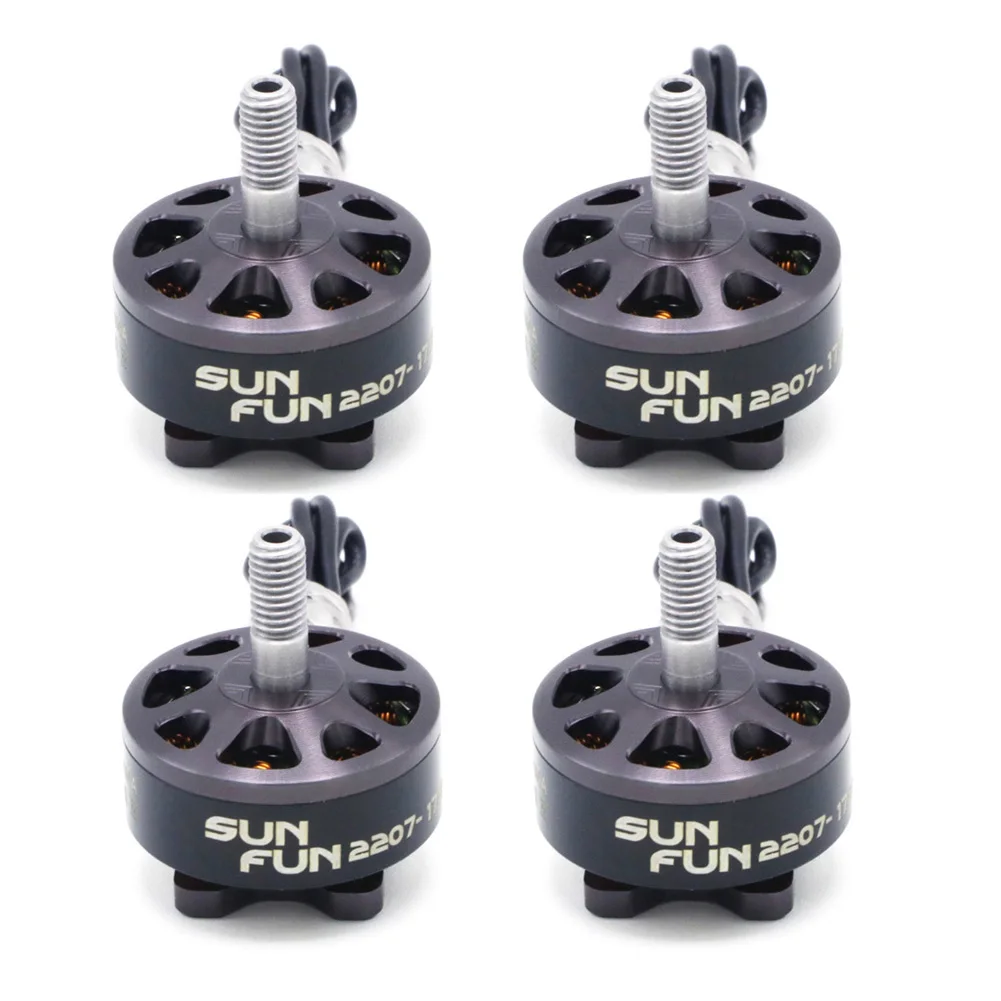 4pcs SUN FUN 2207 1750KV 2450KV 2750KV CW Thread FPV Racing Brushless ...